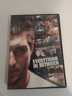 Tim Tebow Autographed Everything in Between DVD And Card