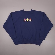 Vintage 90s Looney Tunes Sylvester Tweety Taz Sweatshirt Mens XL Blue Made USA
