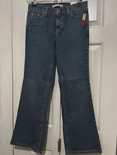NWT Tommy Hilfiger Women Stretch Low Rise Flare Jeans Size 2R