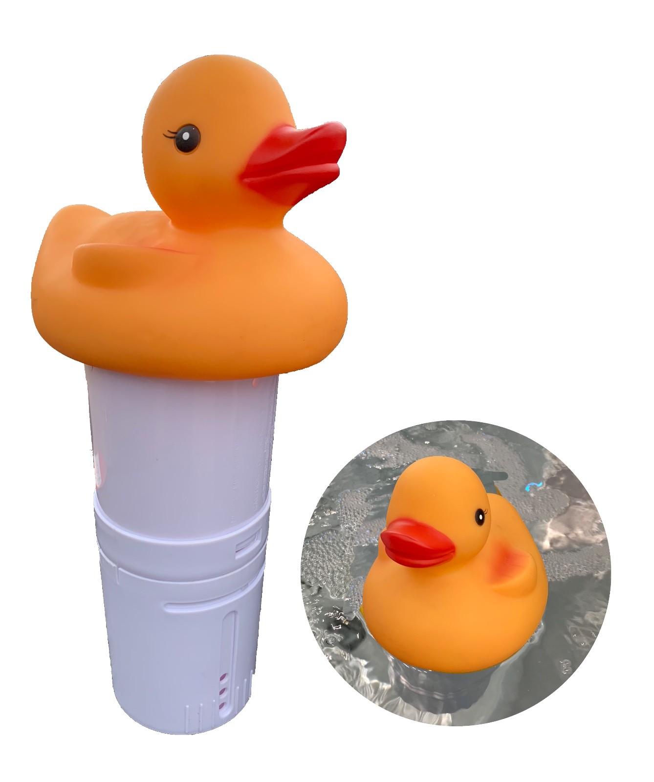 Large Floating Duck Dispenser Swimming Pool 200g Chlorine Tablets Bromine Pools