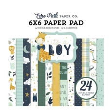 Echo Park Paper IT'S A BOY Baby 6x6 Scrapbook Paper Cardstock Pad