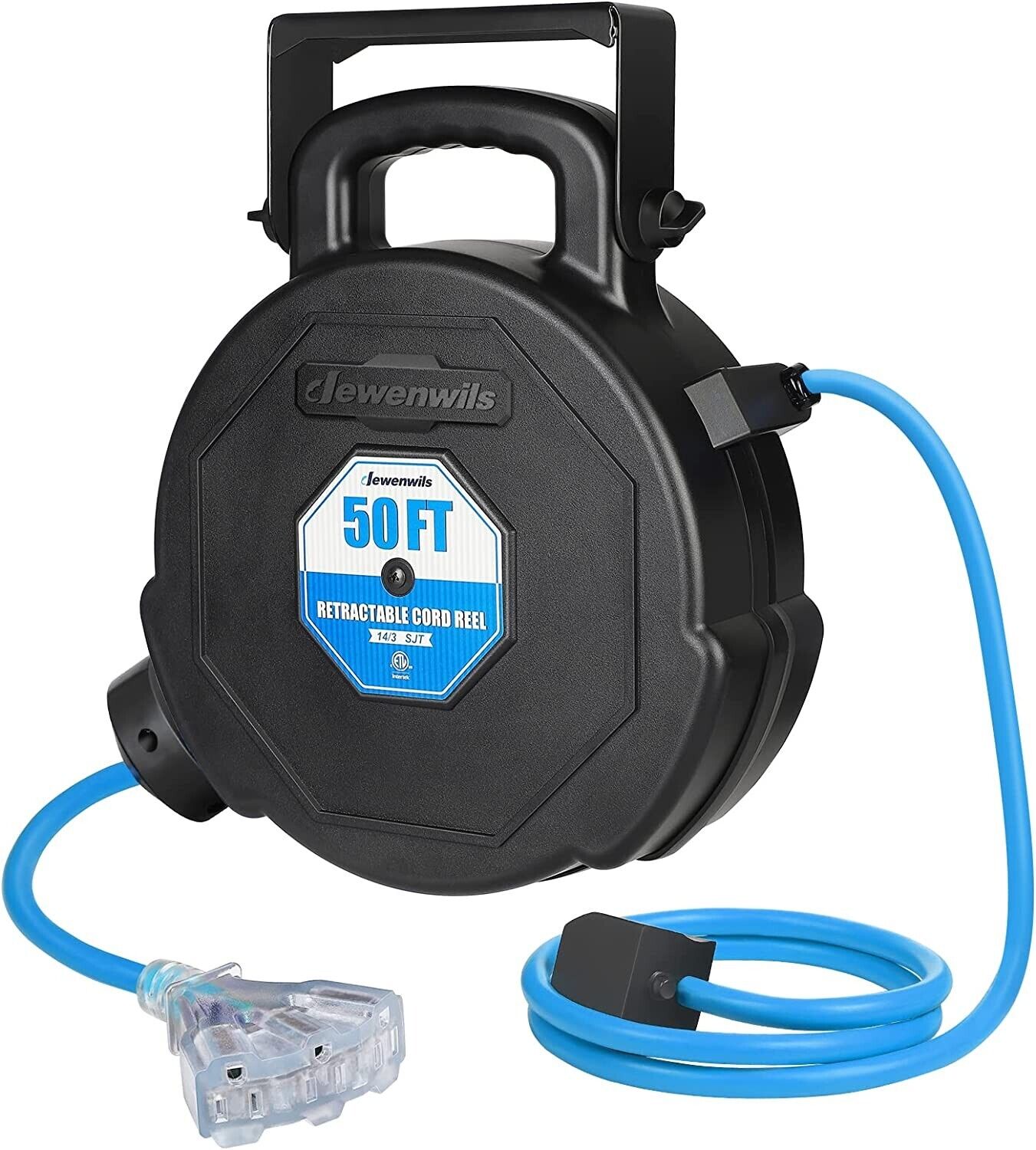 Wall/Ceiling 50FT Heavy Duty Power Cord Reel, Retractable