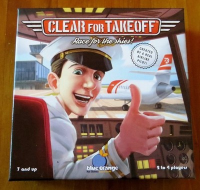 Clear for Takeoff Board Game Race For The Skies!  Blue Orange Games - EUC