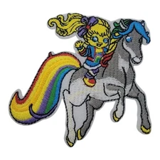 Rainbow Brite & Starllite Vintage Retro Cartoon TV Show Iron on Patch Applique