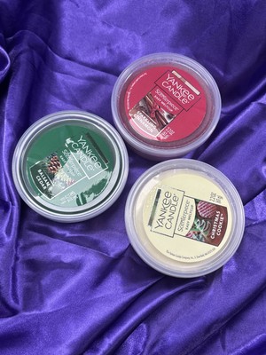 Yankee Candle Scenterpiece Easy Melt Cup Set 3 Christmas Cookie Cinnamon Sparkle