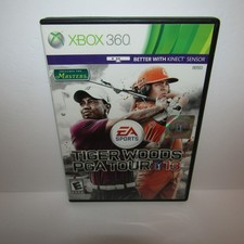 Tiger Woods PGA Tour 13 Microsoft Xbox 360 Golf Video Game Tested Black Case