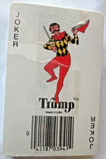 VINTAGE TRUMP SEALED PLAYING CARDS, TALL SHIP VARIETY, JAMESWAY STORES 59 CENTS