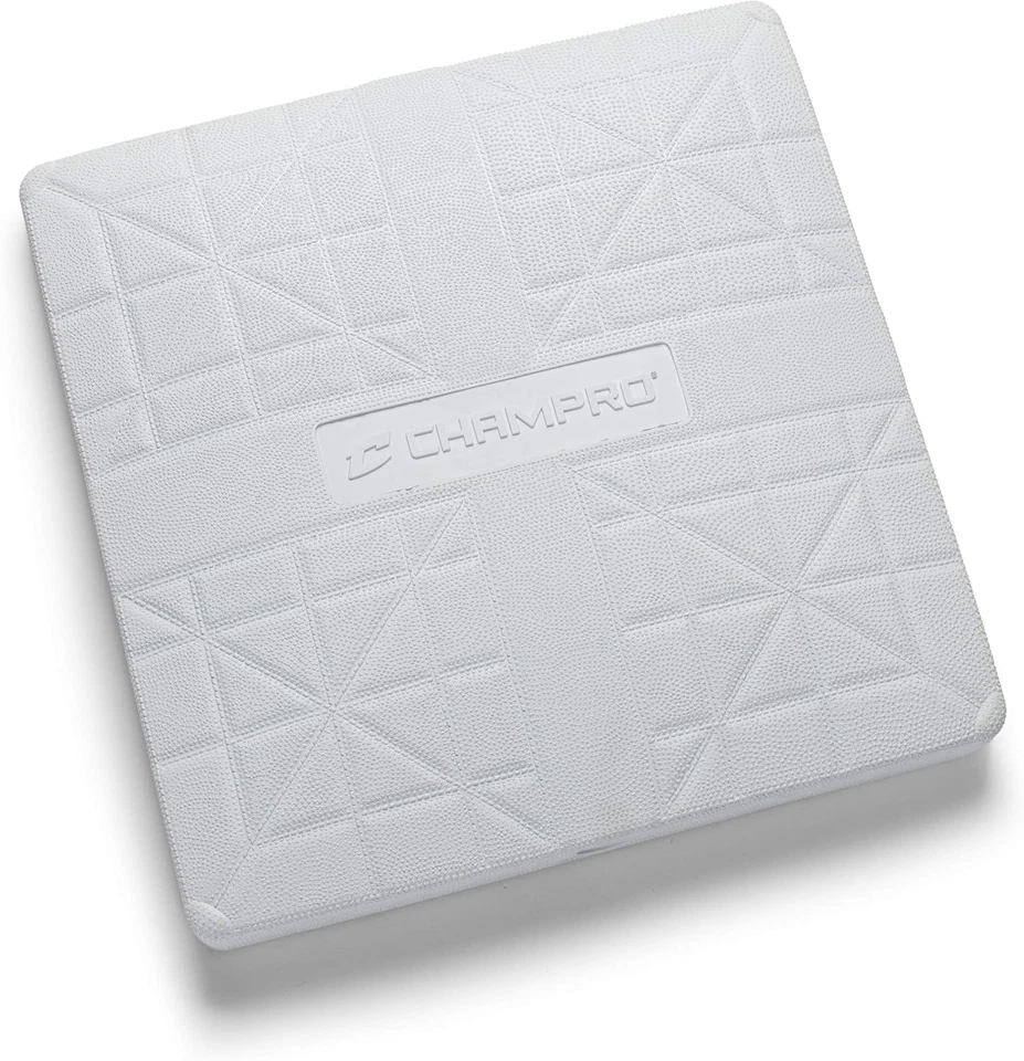 Juego de 3 bases de goma moldeada estilo profesional ancladas al suelo para béisbol Foto 3 de 4