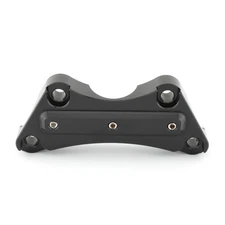 1x Black Handlebar Riser Top Clamp Kit For Harley Ultra Limited Low FLHTKL FLHTK