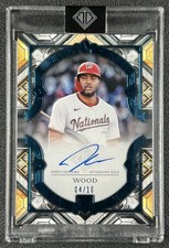 JAMES WOOD 2025 TOPPS TRANSCENDENT COLL ROOKIE SHOWCASE AUTO BLUE RC 4/10