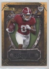 2022 Wild Card MATTE Gold - Frame / Green /25 John Metchie III Shield 0q1p