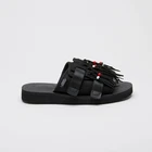 SUICOKE HOTO-Cab OG-247Cab Black Slides Sandals Slippers