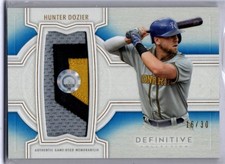 2020 Topps Definitive Baseball Jumbo Patch Hunter Dozier JERSEY ROYALS 16/30
