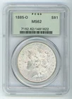 1885-O^^Morgan Dollar^^MS-62^^Certified^^PCGS^^