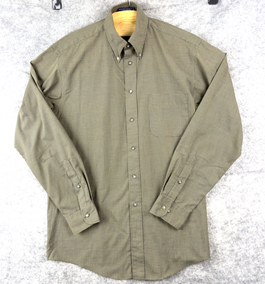 savile row dress shirts Savile Row Knit Dress Shirt 16 34-35 Green Slim Stretch Button Up