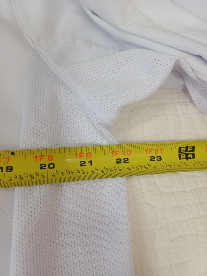 Evoshield TShirt Men's Long Sleeve Medium Active 1/4 Zip Tech Tee Vented White - Image 4 of 4