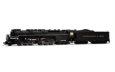 #ad Rivarossi HR2952 HO Chesapeake amp; Ohio 2 6 6 6 Steam Locomotive 1653 Analog DC $358.69