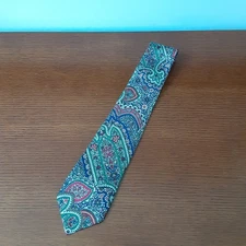 Vintage Polo Ralph Lauren Mens 100% Silk Neck Tie Floral Anstract USA