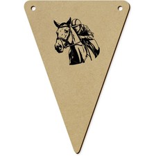 5 x 140mm 'Horse Rider' Bunting Pennants / Flags (BN00089898)