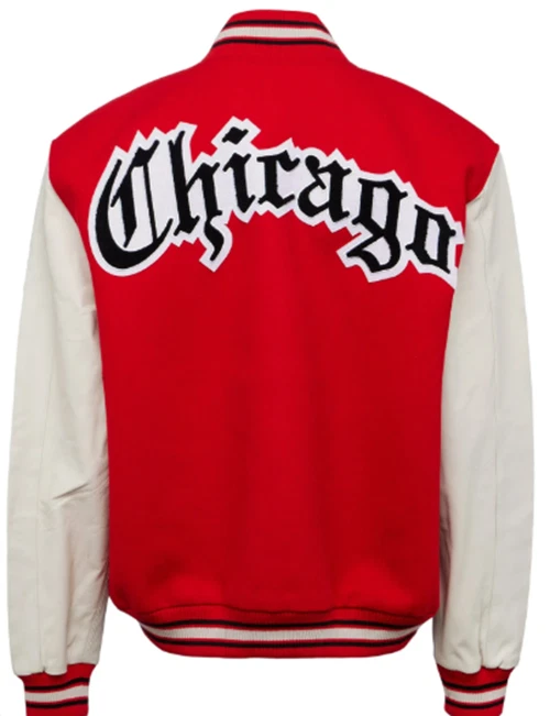Jeff Hamilton Chicago Bulls Wool & Leather Varsity Jacket - Image 2 of 4