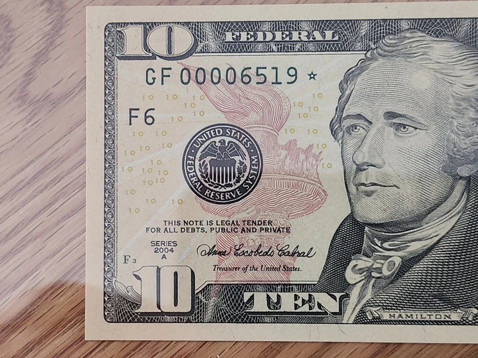 2004 A $10 ATLANTA STAR NOTE CERTIFIED PCGS 66PPQ ONLY 9600 MINTED - Image 2 of 4