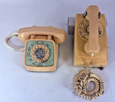 ITT 554 Rotary Wall Mount Phone  GTE Automatic Electric Desk Phone Parts Only