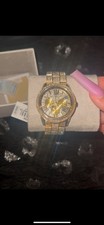 Gold Rhinestone Michael Kors unisex watch (br...
