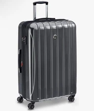 NWT Delsey Helium Aero 28 inch Expandable Spinner Luggage Titanium Grey