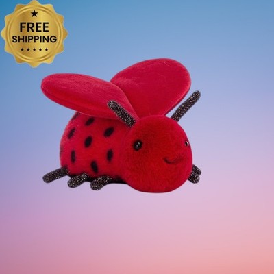 Loulou Love Bug New BNWT Plush keychain Super Soft Ladybug Red 13cm