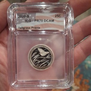 2020 S Proof Clad Tallgrass NP Quarter, ICG PF 70 DCAM