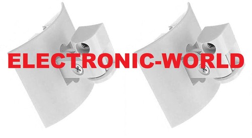 MINT Pair of Genuine Bose White Wall Mount Swivel Brackets for Cube Speakers