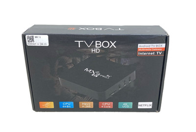 MXQ Pro 4K Android TV Box 64 Bit Quad Core Hevc H.265 4K UCD Netflix Wi-Fi HDMI.