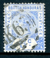 British Colonies 1891 QV Honduras 6¢ Ultra Scott #42 VFU X211