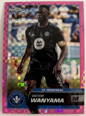 Victor Wanyama 2023 Topps Chrome MLS PINK XFRACTOR PARALLEL #5 CF Montreal