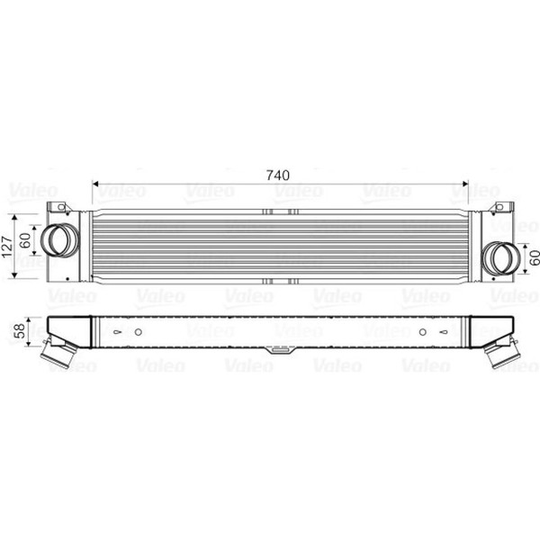 Valeo 818569 LadeluftküHler FüR Fiat Peugeot Citroen Boxer Ducato Jumper 250-image