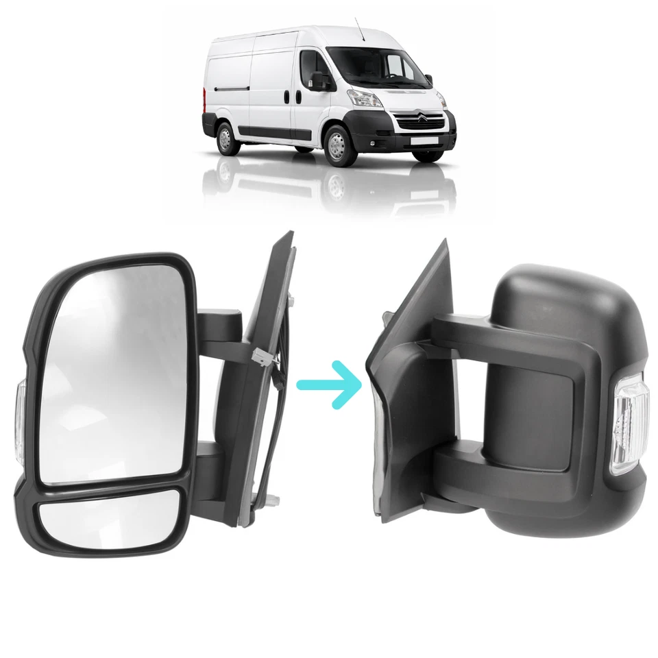 RETROVISEUR EXTÉRIEUR ÉLECTRIQUE GAUCHE POUR FIAT DUCATO PEUGEOT BOXER JUMPER II - Photo 1/1
