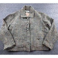 Vintage Windridge Cheryl Nash Blazer Women's Medium Multicolor Chunky Tweed