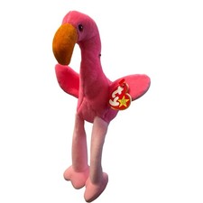 Ty Beanie Babies Pinky the Flamingo Plush Toy