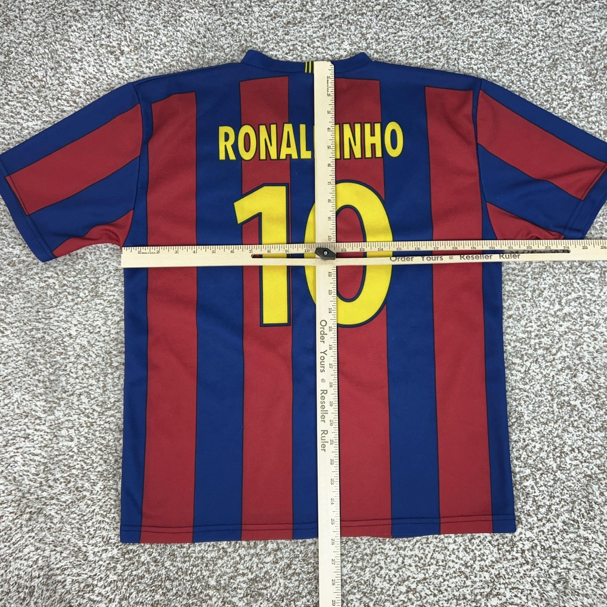FC Barcelona RONALDINHO 10 長袖シャツ Lサイズ FC Barcelona 2005-06 Home Long Sleeve Jersey XL Ronaldinho #10