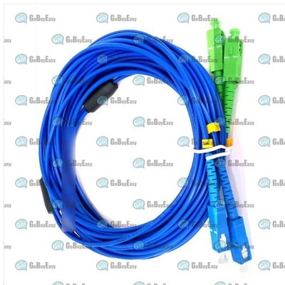 Armored Cable SC/UPC-SC/APC Single-Mode 9/125 Duplex Fiber Optic Patch Cord 50M 