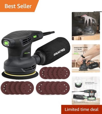 Variable Speed Orbital Sander - 280W Power, Ergonomic Design & Dust Collector