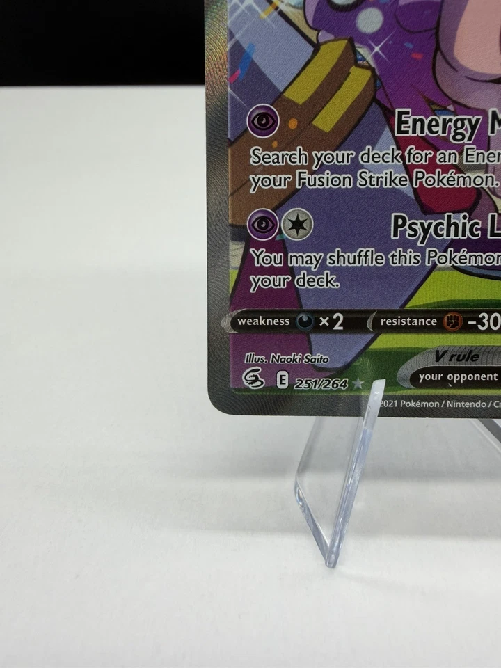 Mew V (Alternate Full Art) 251/264 Swsh08: Fusion Strike Holo - Image 3 of 4