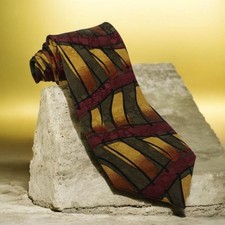 Zigguart By Mulberry Men's Tie Neckwear Made In USA 100% Silk