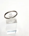 Vintage Israel PZ 925 Sterling Silver Hammered Oxidized Band Ring Size 10