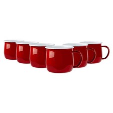 Rinkit 375ml Red Argon Enamel Belly Mug