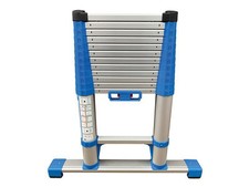 Image of Zarges Compactstep L Telescopic Ladder & Stabiliser Bar 3.8m