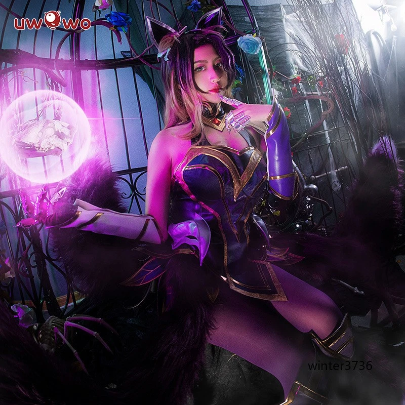 League of Legends Game Ahri Cosplay Dress Halloween Performance Costume Gift - Image 4 of 4