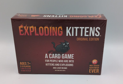 Exploding Kittens Card Game Gift Pop Culture Fun Family Game Night New