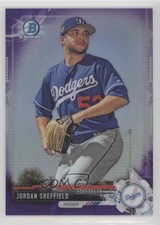 2017 Bowman Draft Chrome Purple Refractor /250 Jordan Sheffield #BDC-134 9yu