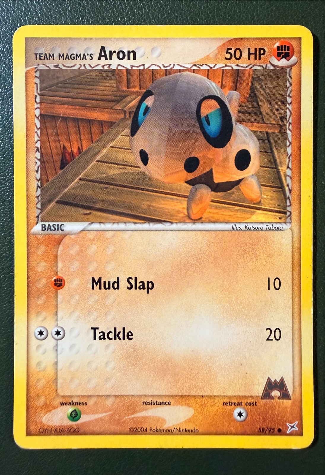 Pokemon TCG Team Magma's Aron 58/95 Team Magma vs Team Aqua EX4 LP